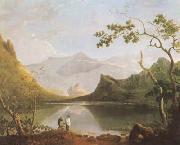 Richard  Wilson View of Snowdon from Llyn Nantlle (mk08) oil on canvas